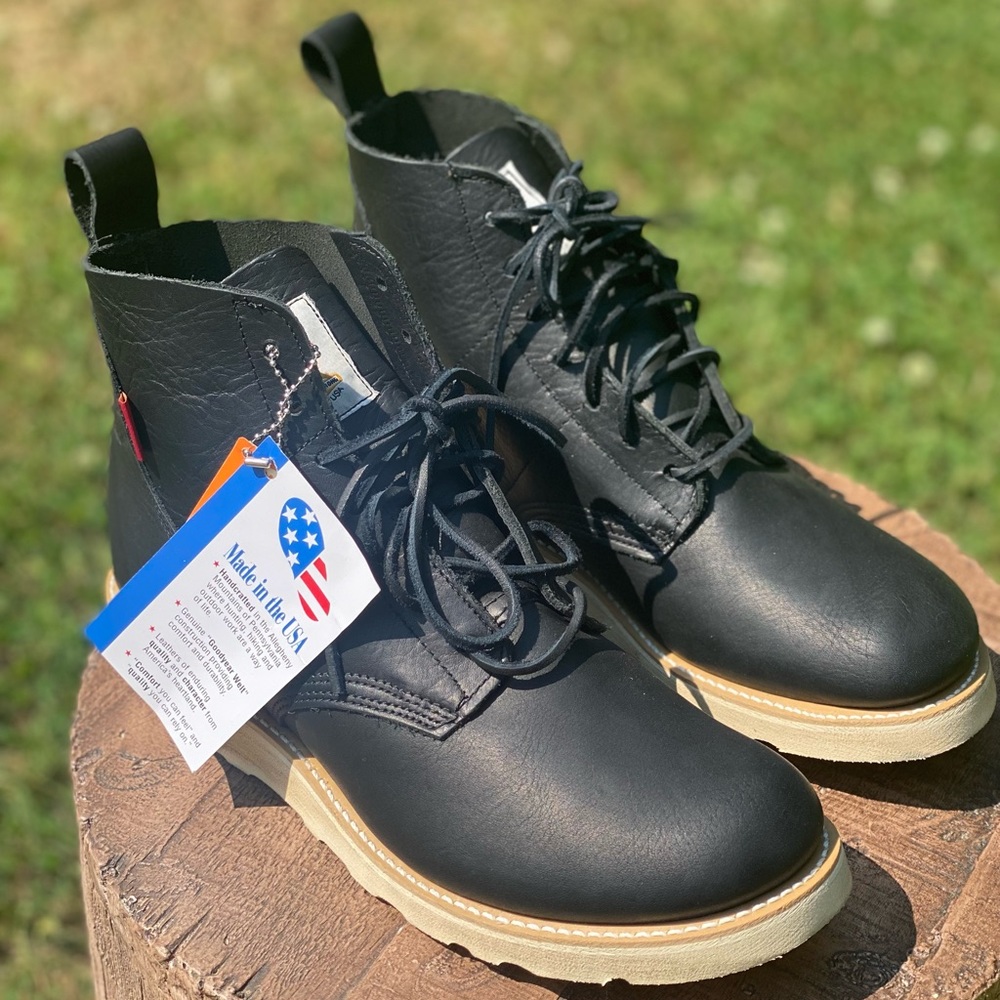 Gorilla Chukka Black Leather Boots USA 10.5M